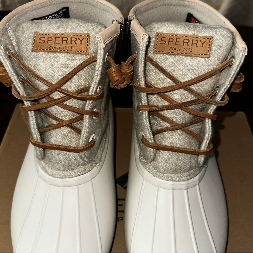 NIB Sperry for Anthropologie Women’s Saltwater Rain Boots Sz 7